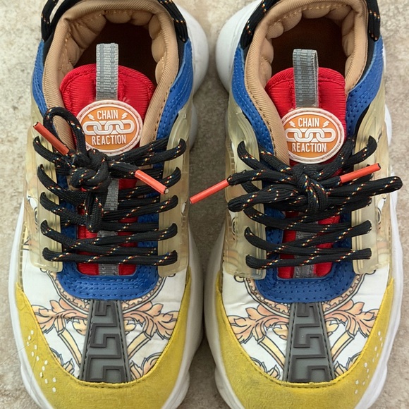 Versace Kids Sneakers - Yellow Blue Red
